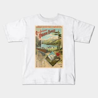 Engadine-Express Switzerland Vintage Poster 1890 Kids T-Shirt